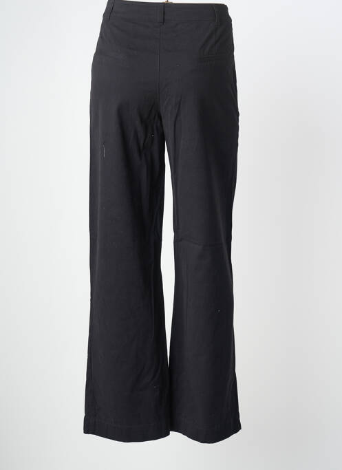 Pantalon larg țesătură poplin mărime normală negru LA FIANCÉE femme
