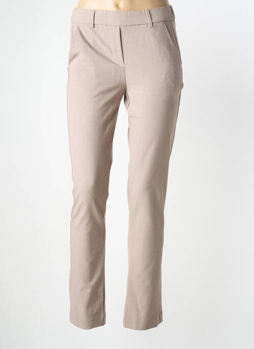 Pantalon slim talie elastică mărime normală bej BRANDTEX femme