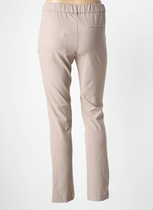 Pantalon slim talie elastică mărime normală bej BRANDTEX femme