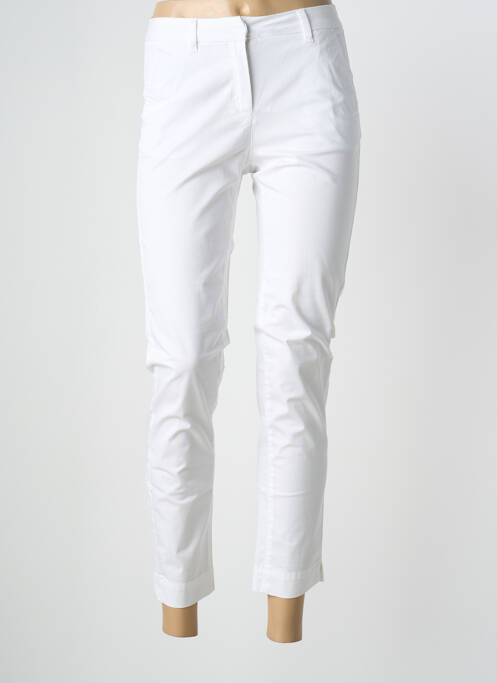 Pantalon 7/8 elasticitate mărime normală alb BRANDTEX femme