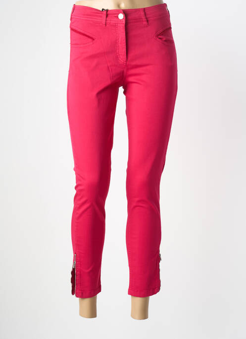 Pantalon 7/8 talie înaltă talie înaltă roz PAUL BRIAL femme