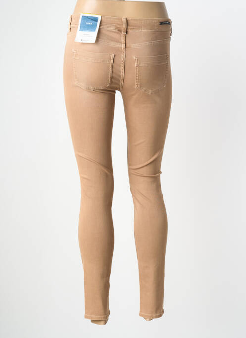 Pantalon slim țesătură poplin mărime normală maro STREET ONE femme