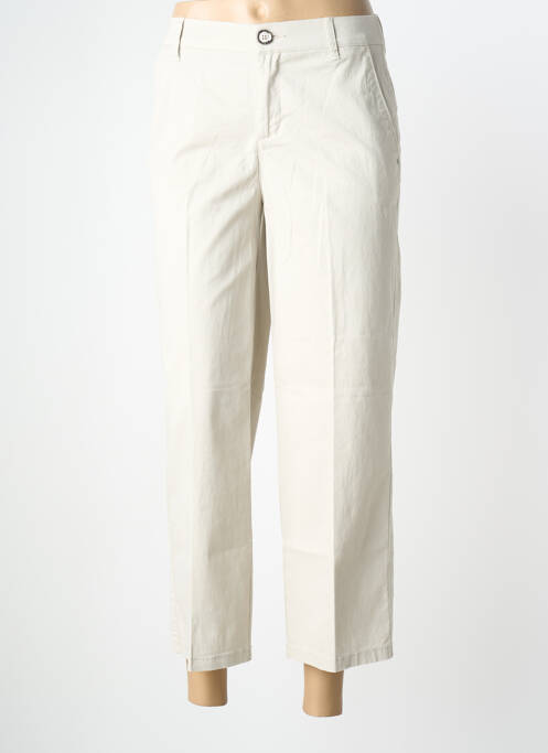 Pantalon 7/8 elasticitate mărime normală bej STREET ONE femme