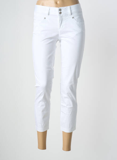 Pantalon 7/8 elasticitate mărime normală alb STREET ONE femme