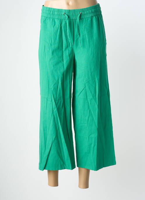 Pantalon trei sferturi talie elastică mărime normală verde CECIL femme