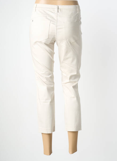 Pantalon trei sferturi elasticitate mărime normală bej STREET ONE femme