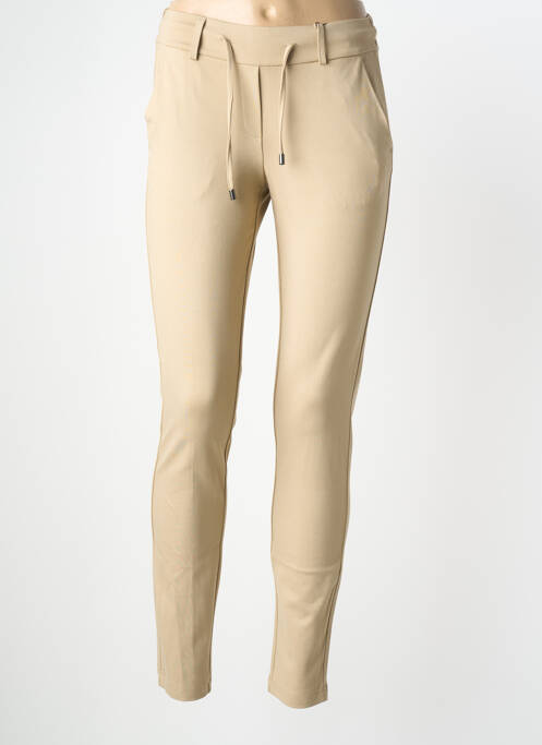 Pantalon slim talie elastică mărime normală bej COPENHAGEN femme