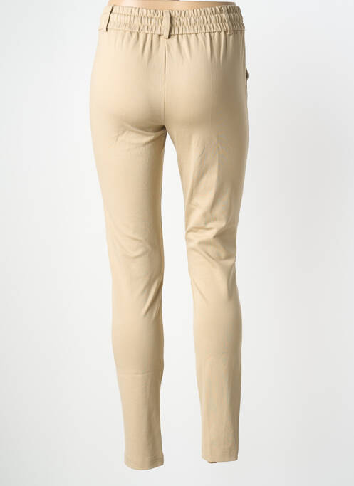 Pantalon slim talie elastică mărime normală bej COPENHAGEN femme