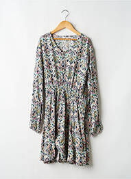 Rochie midi guler rotund mâneci lungi alb GARCIA fată