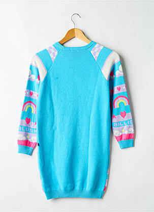 Rochie pulover strânsă pe partea de jos mâneci lungi albastru BILLIEBLUSH fată