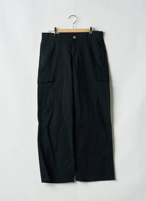 Pantalon drept închidere cu fermoar sub clapetă cu nasturi negru NAME IT fille