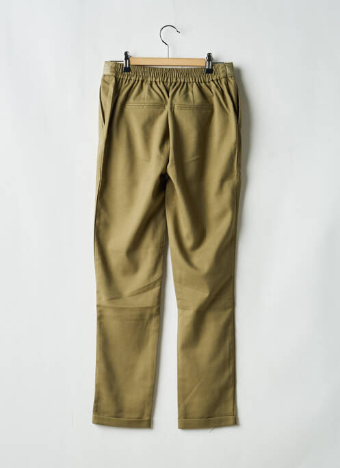 Pantalon drept croială dreaptă talie cu cleme verde ONLY fille