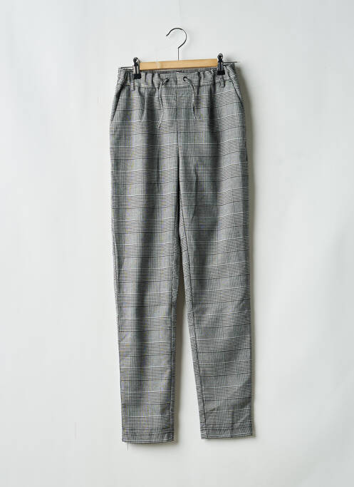 Pantalon drept buzunare talie elastică gri ONLY fille
