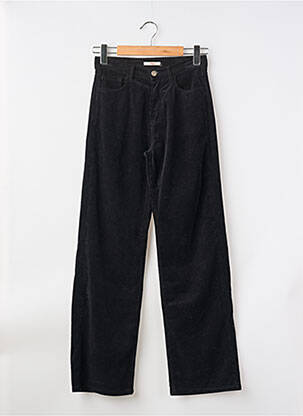 Pantalon drept elasticitate talie înaltă negru HOD femme