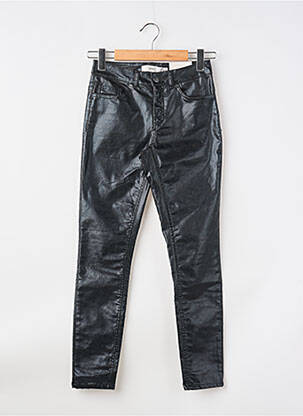 Pantalon slim țesătură acoperită mărime normală negru ICHI femme