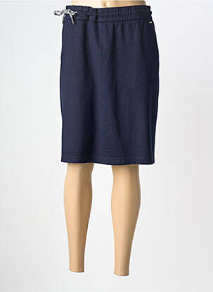 Fustă midi talie cu cleme albastru CECIL femme