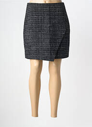 Fustă scurtă țesătură tweed negru VILA femme