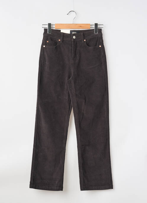 Pantalon drept elasticitate talie înaltă gri MKT STUDIO femme