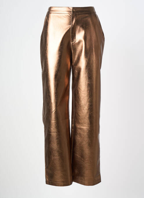 Pantalon drept elasticitate mărime normală maro AN' GE femme