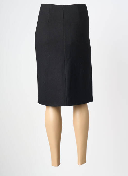 Fustă midi talie cu cleme negru GRACE & MILA femme