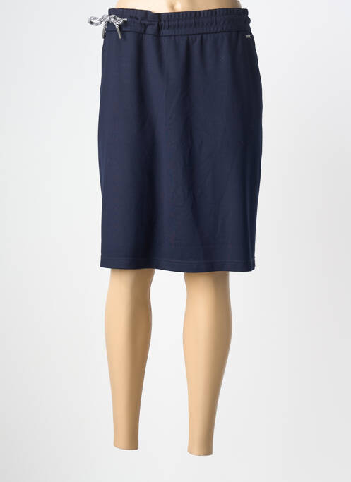 Fustă midi talie cu cleme albastru CECIL femme