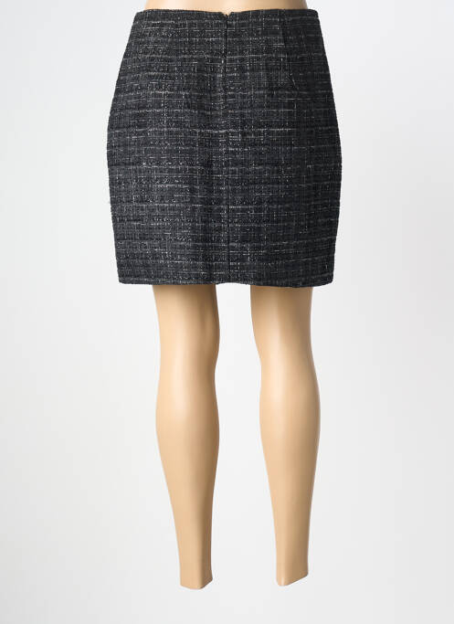 Fustă scurtă țesătură tweed negru VILA femme