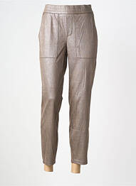 Pantalon 7/8 elasticitate mărime normală maro STREET ONE femme