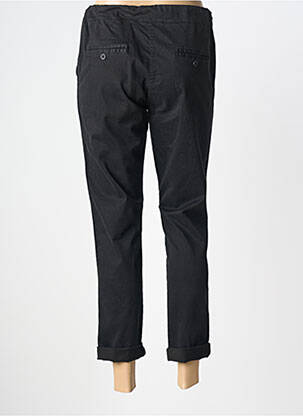 Pantalon 7/8 țesătură poplin mărime normală negru PAKO LITTO femeie