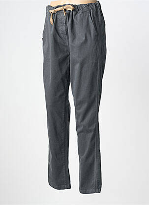 Pantalon 7/8 țesătură poplin mărime normală gri PAKO LITTO femeie