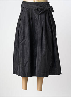 Fustă lungă croială evazată negru O'MER femme