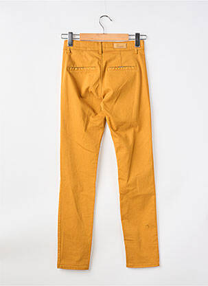 Pantalon chino talie joasă talie joasă galben HAPPY femeie