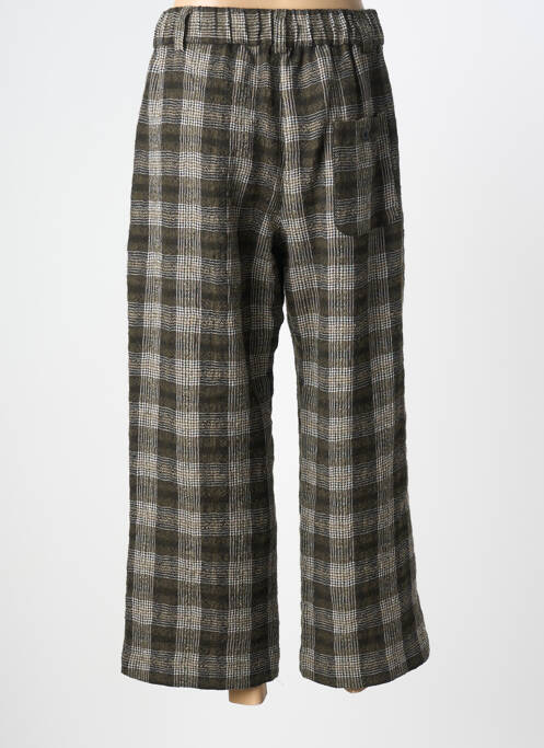 Pantalon larg buzunare mărime normală verde HOD femme