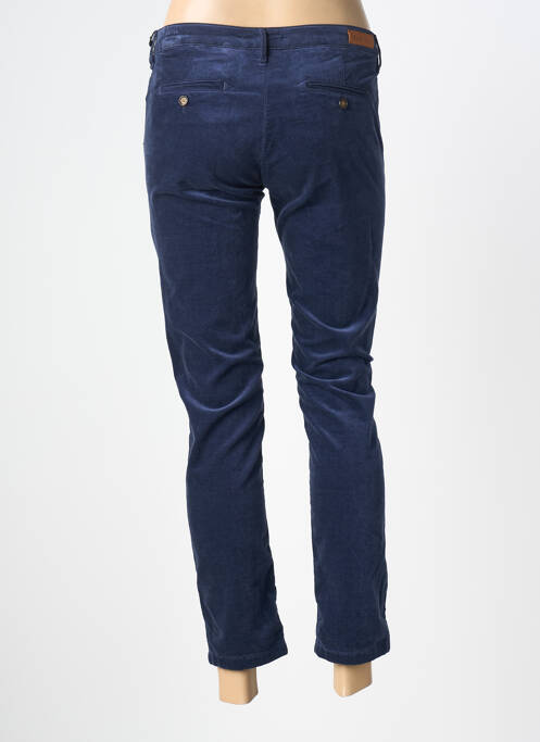 Pantalon chino închidere cu fermoar sub clapetă cu nasturi mărime normală albastru HOD femme