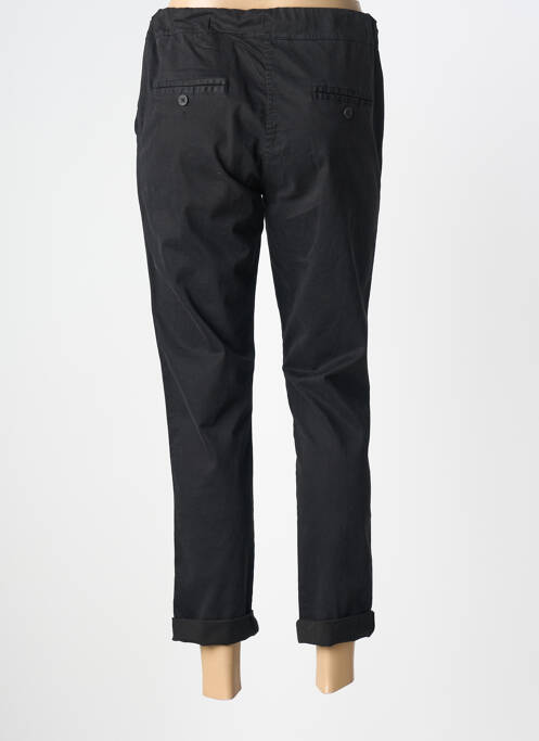 Pantalon 7/8 talie elastică mărime normală negru PAKO LITTO femme