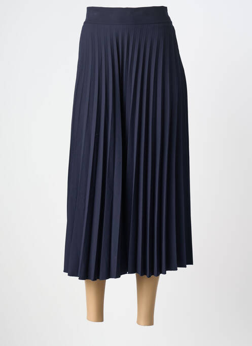 Fustă lungă țesătură plisată albastru O'MER femme