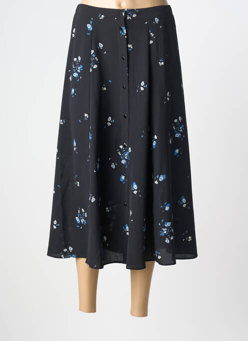 Fustă lungă țesătură crep negru I.CODE (By IKKS) femme