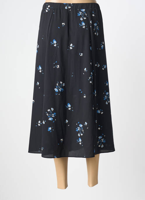 Fustă lungă țesătură crep negru I.CODE (By IKKS) femme