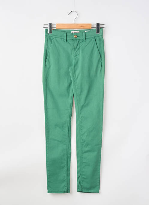 Pantalon chino talie joasă talie joasă verde HAPPY femme