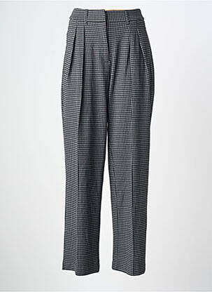 Pantalon drept talie cu cleme mărime normală gri ICHI femme