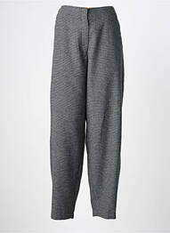 Pantalon drept închidere cu fermoar sub clapetă cu cârlig mărime normală gri ICHI femeie