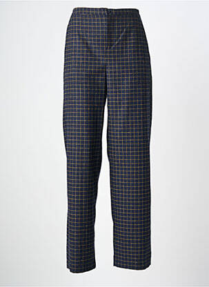 Pantalon drept țesătură poplin mărime normală albastru HOD femme