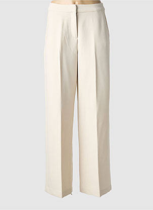 Pantalon drept țesătură crep mărime normală bej B.YOUNG femme