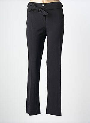 Pantalon drept țesătură crep mărime normală negru SIGNE NATURE femeie