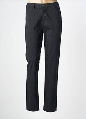 Pantalon slim țesătură poplin mărime normală negru PAKO LITTO femeie