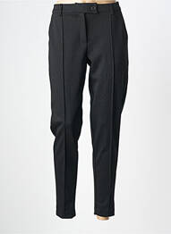 Pantalon chino țesătură poplin mărime normală negru ICHI femme
