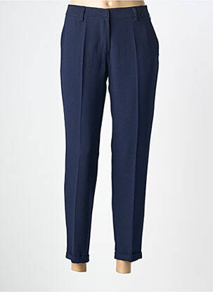 Pantalon 7/8 elasticitate mărime normală albastru PAKO LITTO femeie