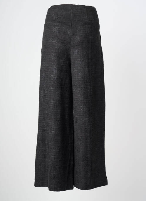 Pantalon larg talie cu cleme mărime normală negru ICHI femme