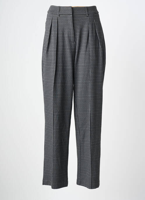 Pantalon drept talie cu cleme mărime normală gri ICHI femme