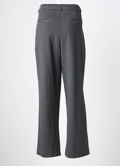 Pantalon drept talie cu cleme mărime normală gri ICHI femme