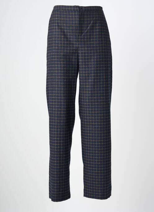 Pantalon drept țesătură poplin mărime normală albastru HOD femme